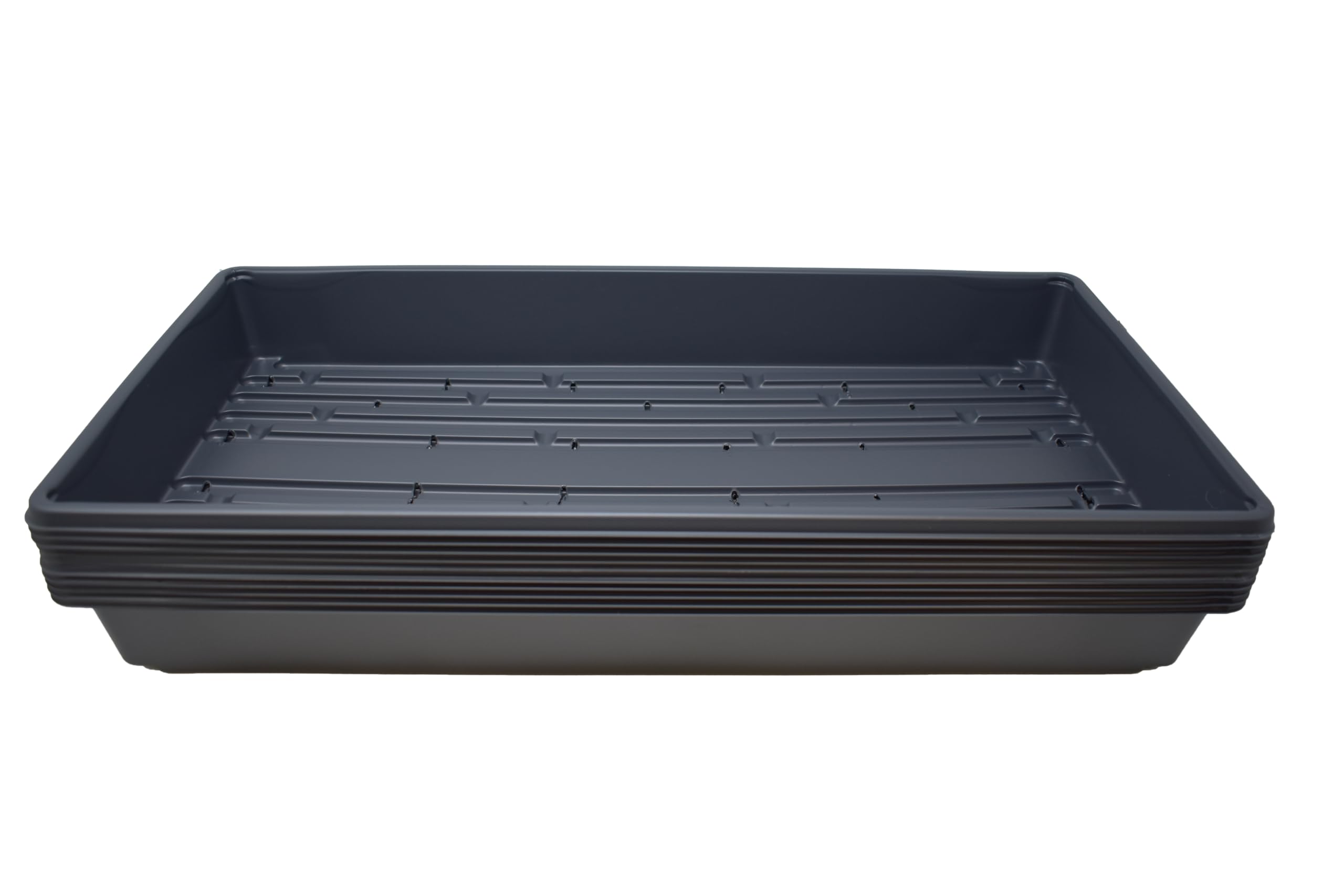 Living Whole Foods front view tray showing drain holes and durable fit benefits
