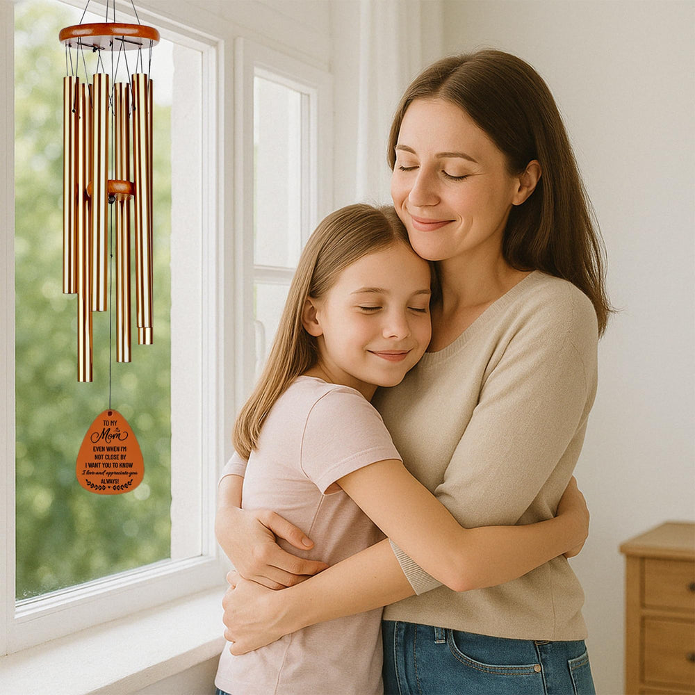 Livinges hanging on porch lifestyle showing peaceful ambiance and long-distance gift sentiment