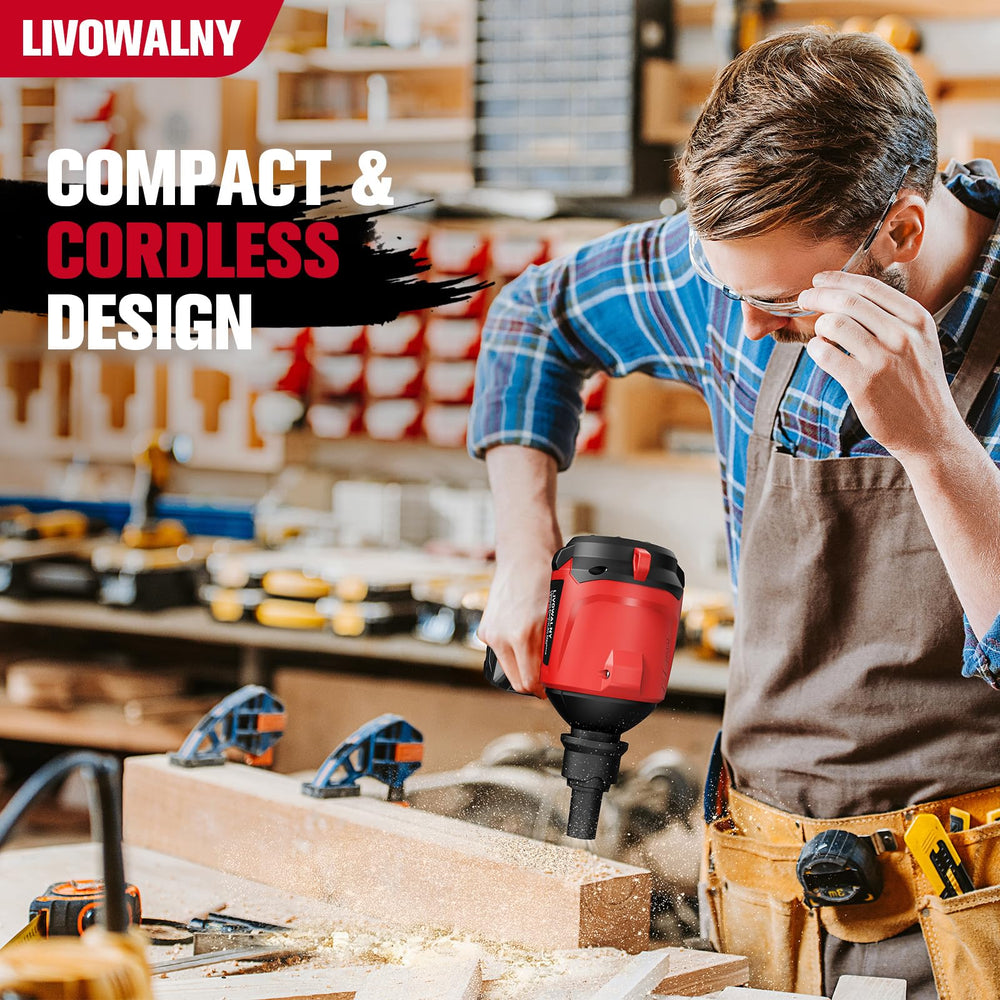 LIVOWALNY grip and control buttons close-up showing comfortable precise handling