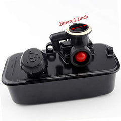 LIYYOO fuel tank top angle with cap showing leak-free replacement fit
