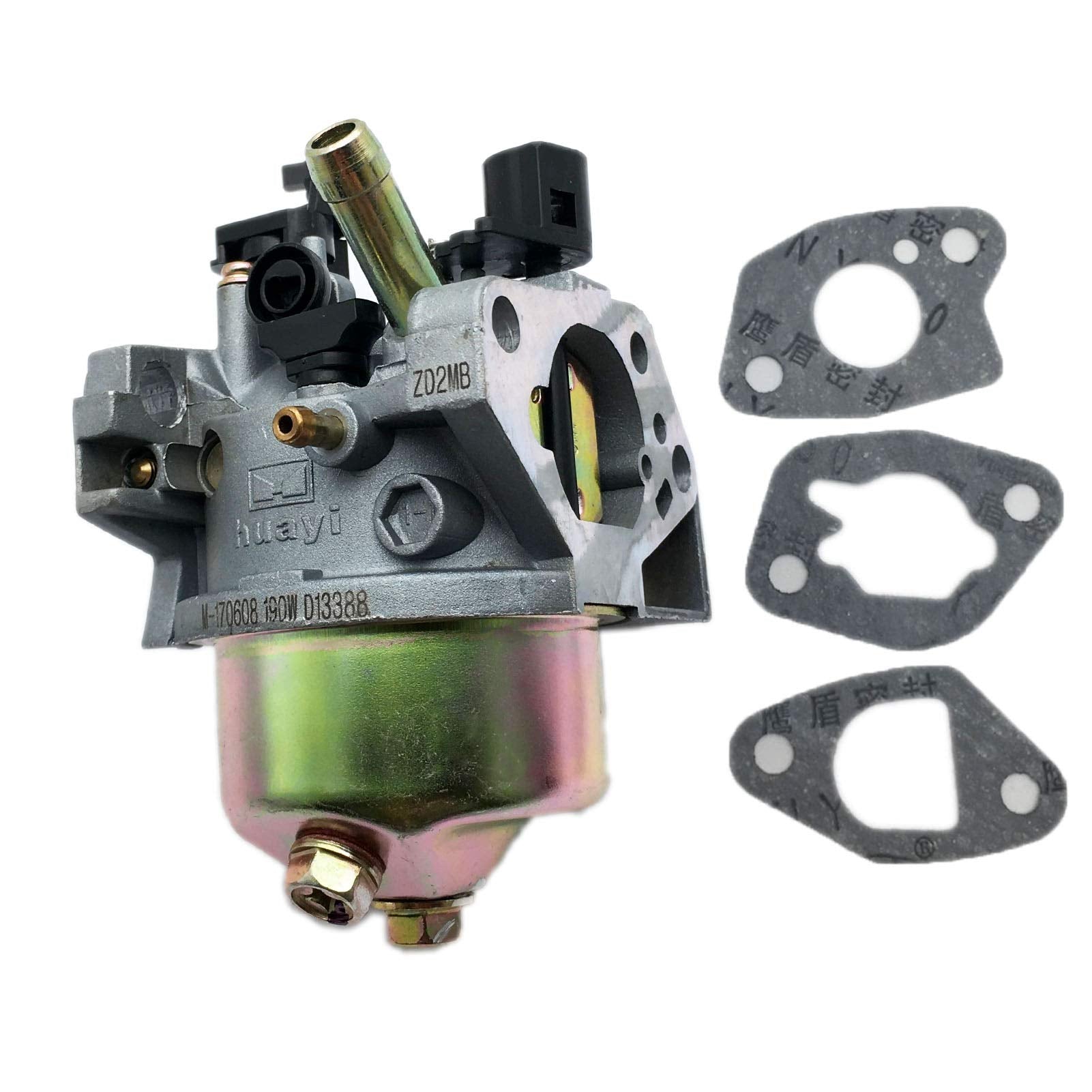 LIZAPUS HUAYI 183W front view showing full carburetor assembly for easy replacement