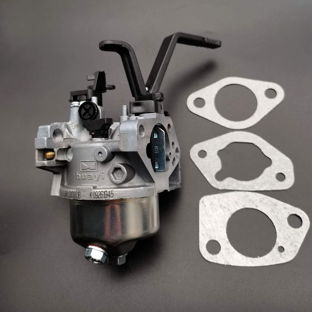 LIZAPUS Huayi carburetor side detail highlighting throttle linkage and durability