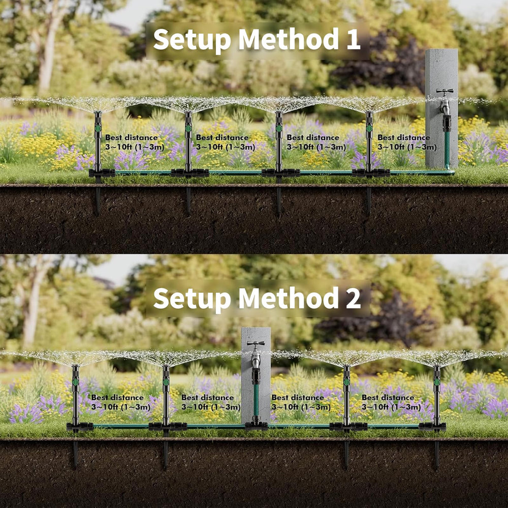 Lizjarol kit in a garden setting demonstrating flexible layout