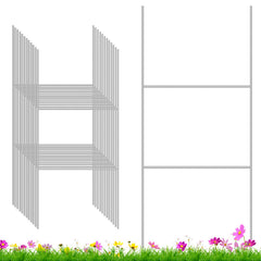 Ljliudu front view of 12-pack H-stakes showing sturdy frame and uniform shape