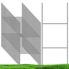 Ljliudu front view of H-frame stake holding sign, fast visible display