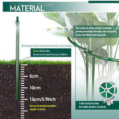 LKSSZS stakes installed around peony demonstrating upright blooms and reduced stem drooping