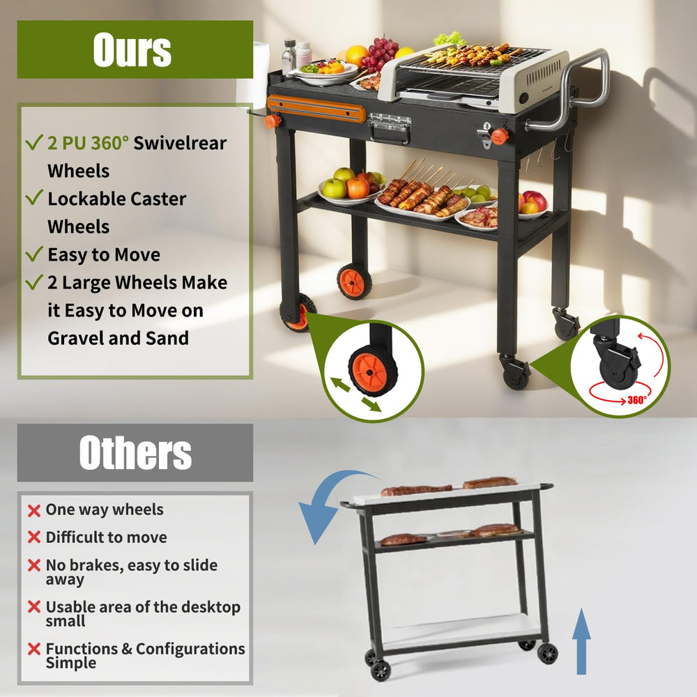 LKVHV accordion spice rack and tool organizers showing tidy ingredient access