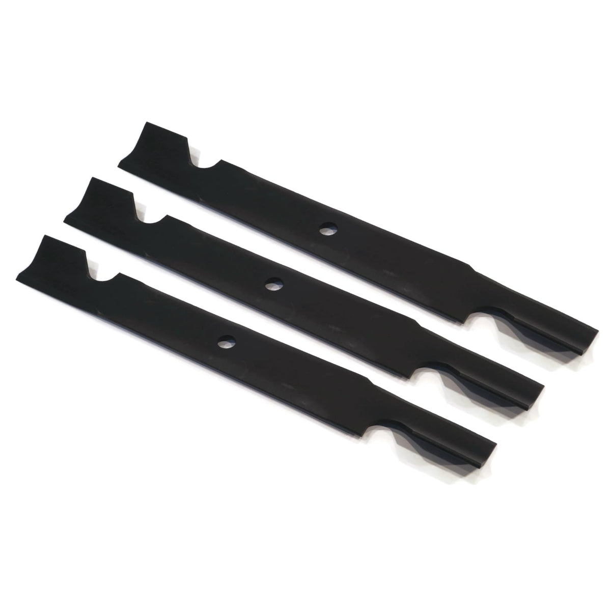 LMParts Toro 54in blade front view showing OEM fit and clean edge benefit