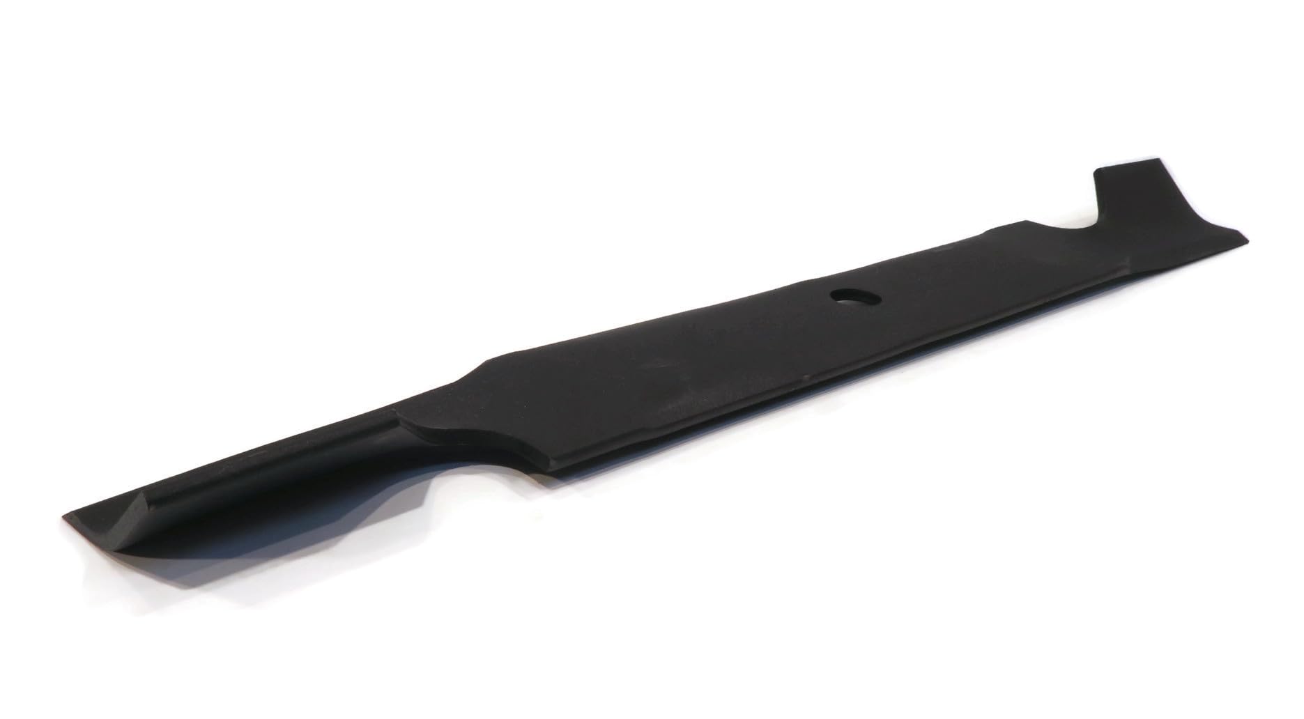LMParts blade installed on mower deck illustrating direct-fit replacement benefit