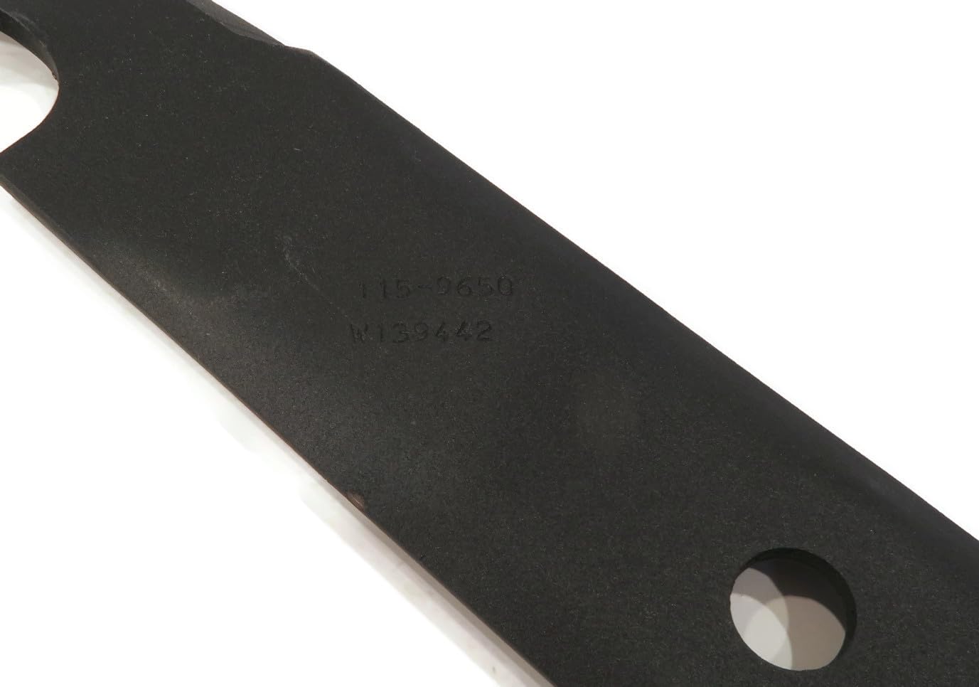 LMParts blade next to ruler showing 18-3/4" length for correct sizing benefit