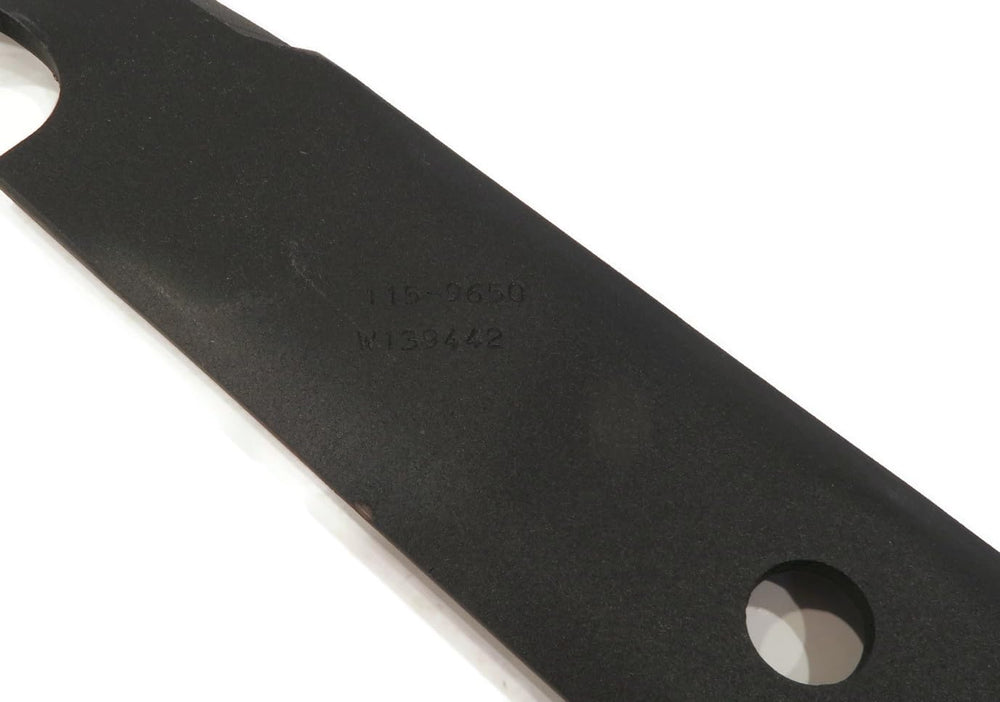 LMParts blade next to ruler showing 18-3/4" length for correct sizing benefit