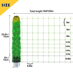 LMRSTOO fiberglass post detail with net showing secure ground grip