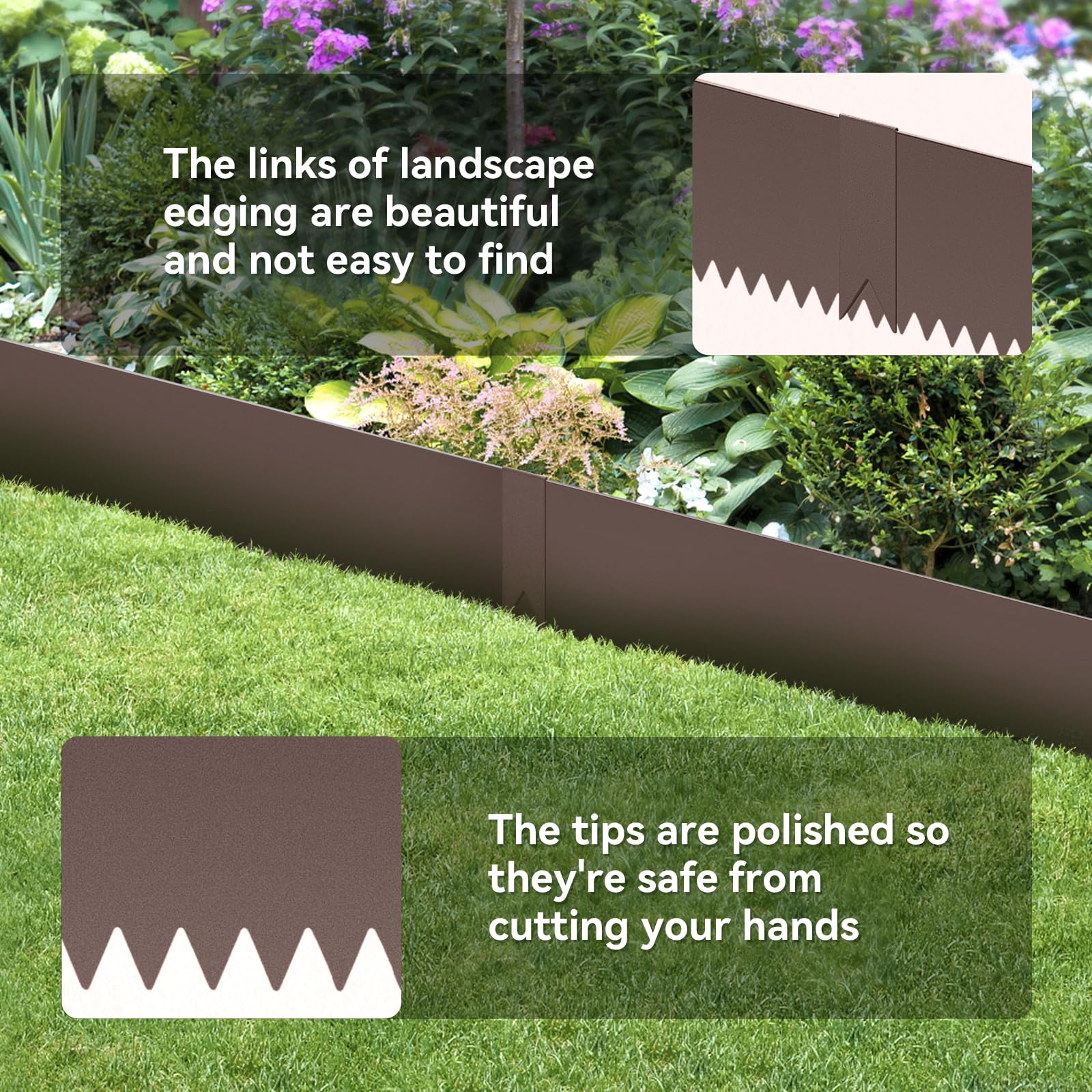 LMYYGOO bending a panel into a curve to create custom garden shapes benefit