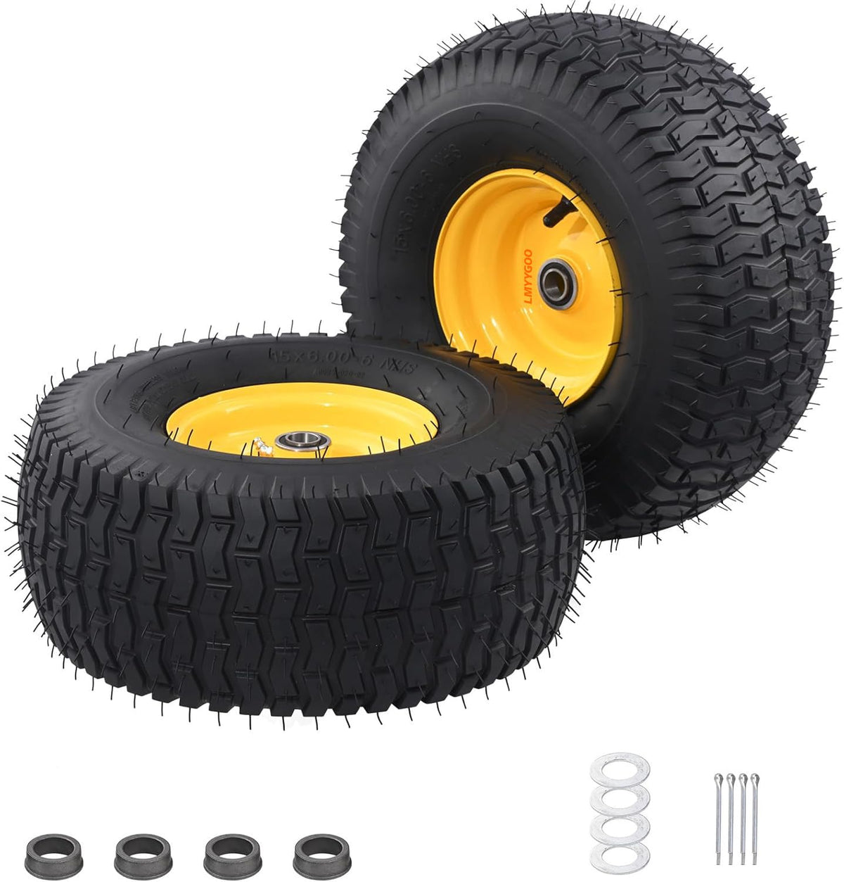 LMYYGOO front packaging view showing complete wheel set and included bushings