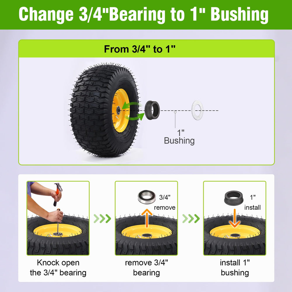 LMYYGOO hub and bushing detail with included spacers for easy fit