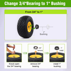 LMYYGOO hub and bushing detail with included spacers for easy fit