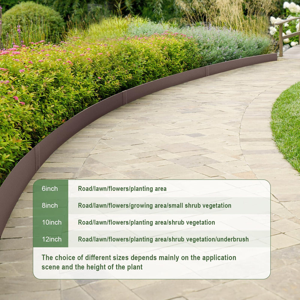 LMYYGOO installed edging around lawn and flowerbed showing tidy landscape benefit