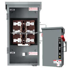 LNEUIE front panel view showing labeled lever for quick changeover benefit