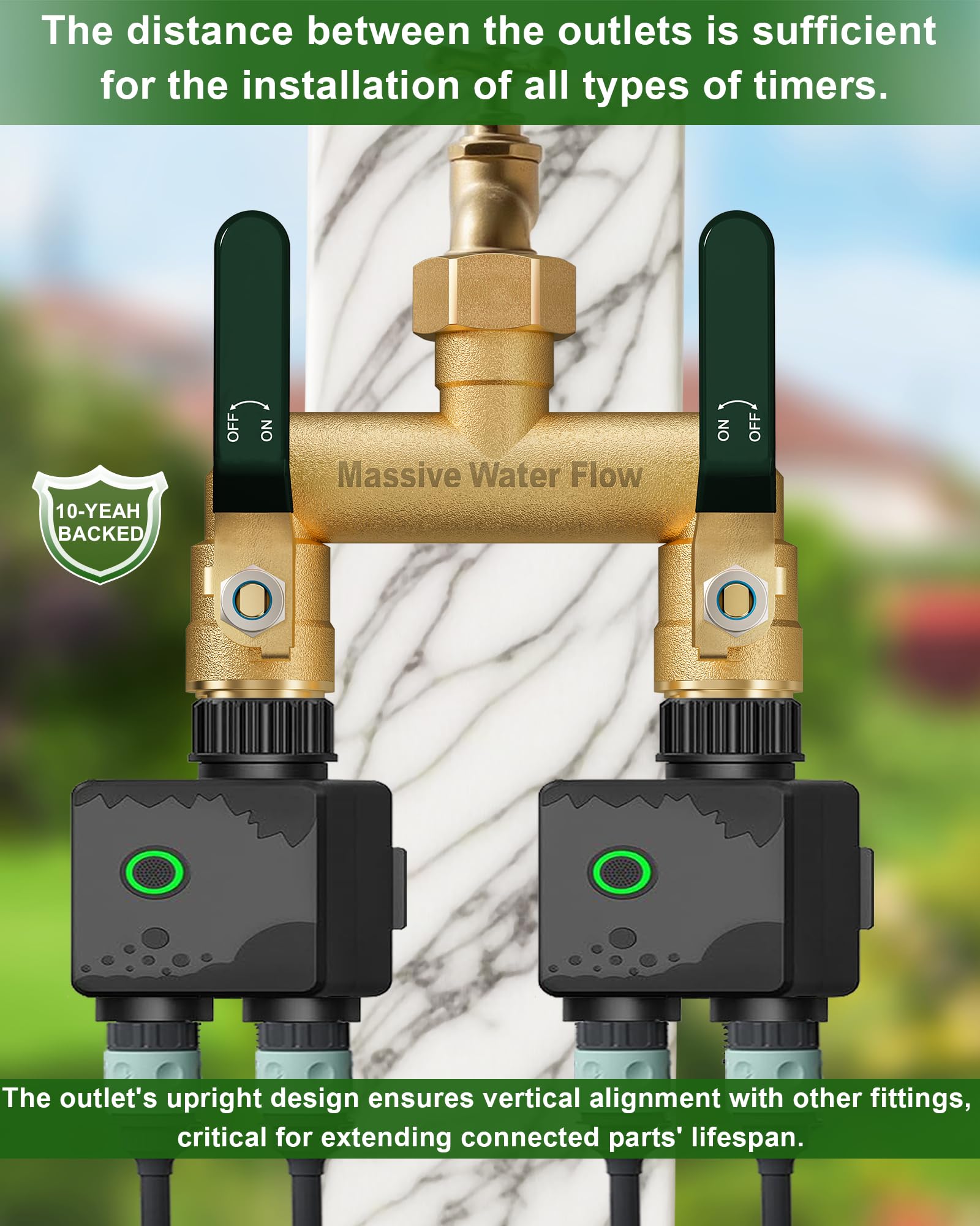 LNEZCDB connected to an irrigation timer showing compatibility and stability