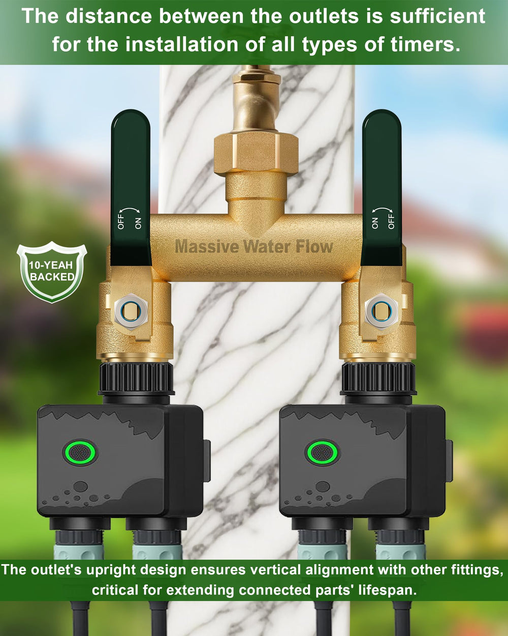 LNEZCDB connected to an irrigation timer showing compatibility and stability