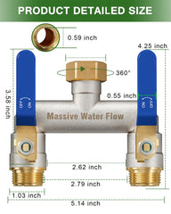 LNEZCDB close-up of long metal valve handle giving better grip and easier control
