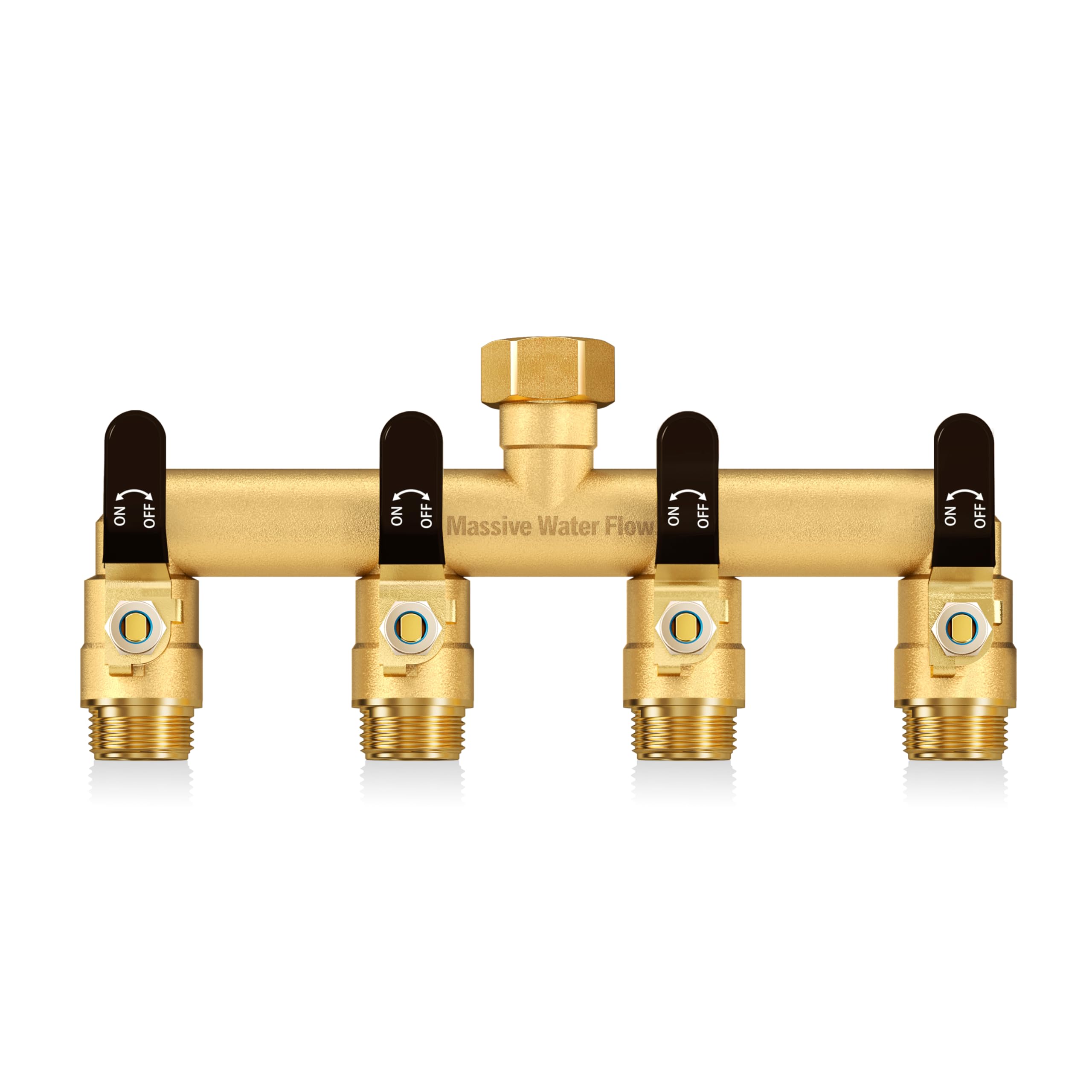 LNEZCDB front view showing four full-flow outlets for flexible watering