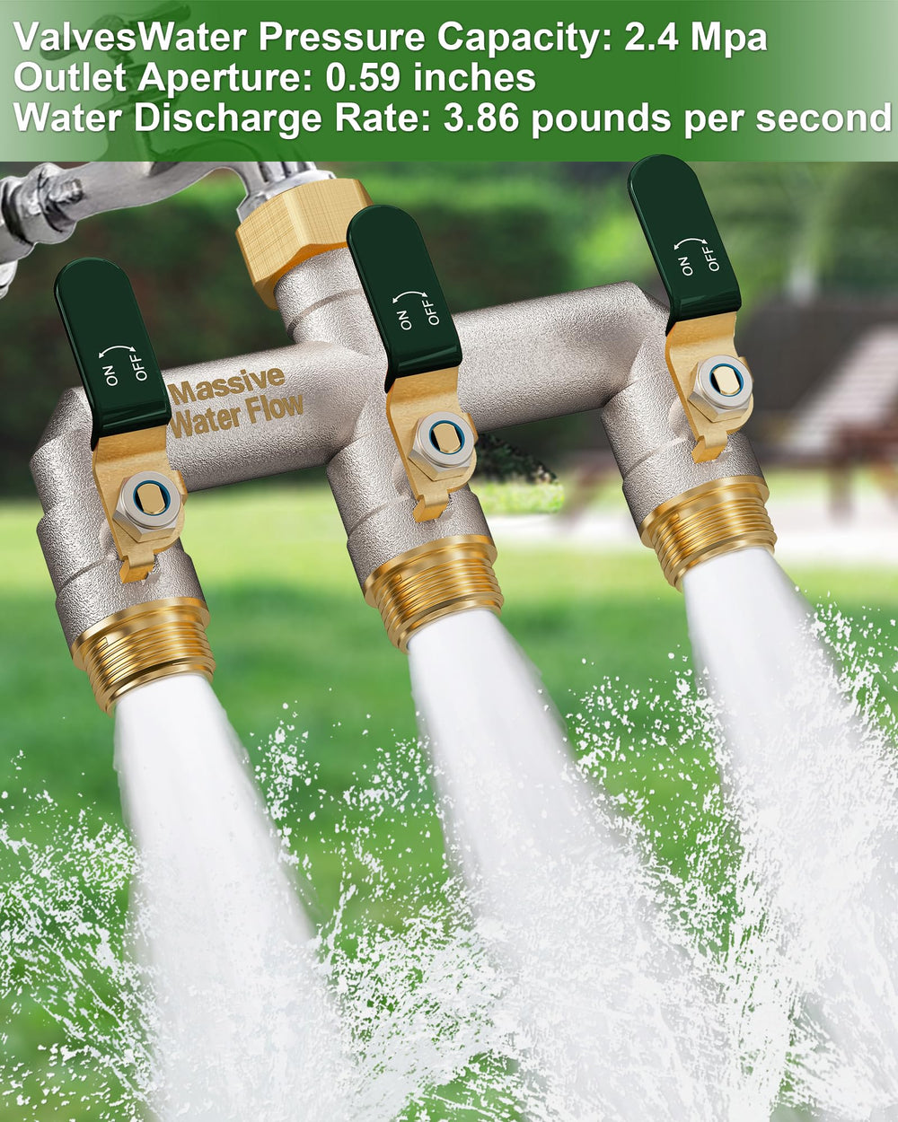 LNEZCDB hex inlet close-up for quick tool-free installation on standard faucets