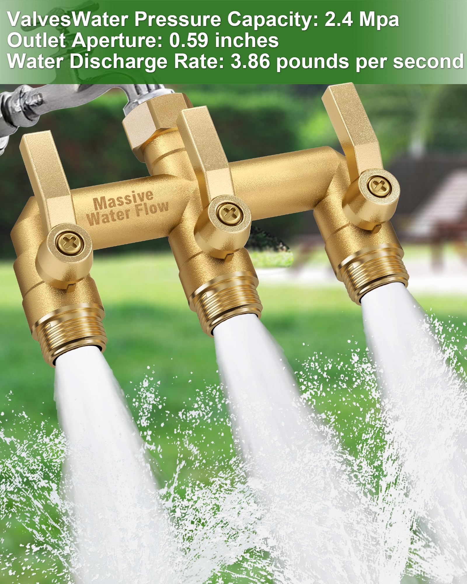 LNEZCDB installed on outdoor spigot demonstrating tool-free fit