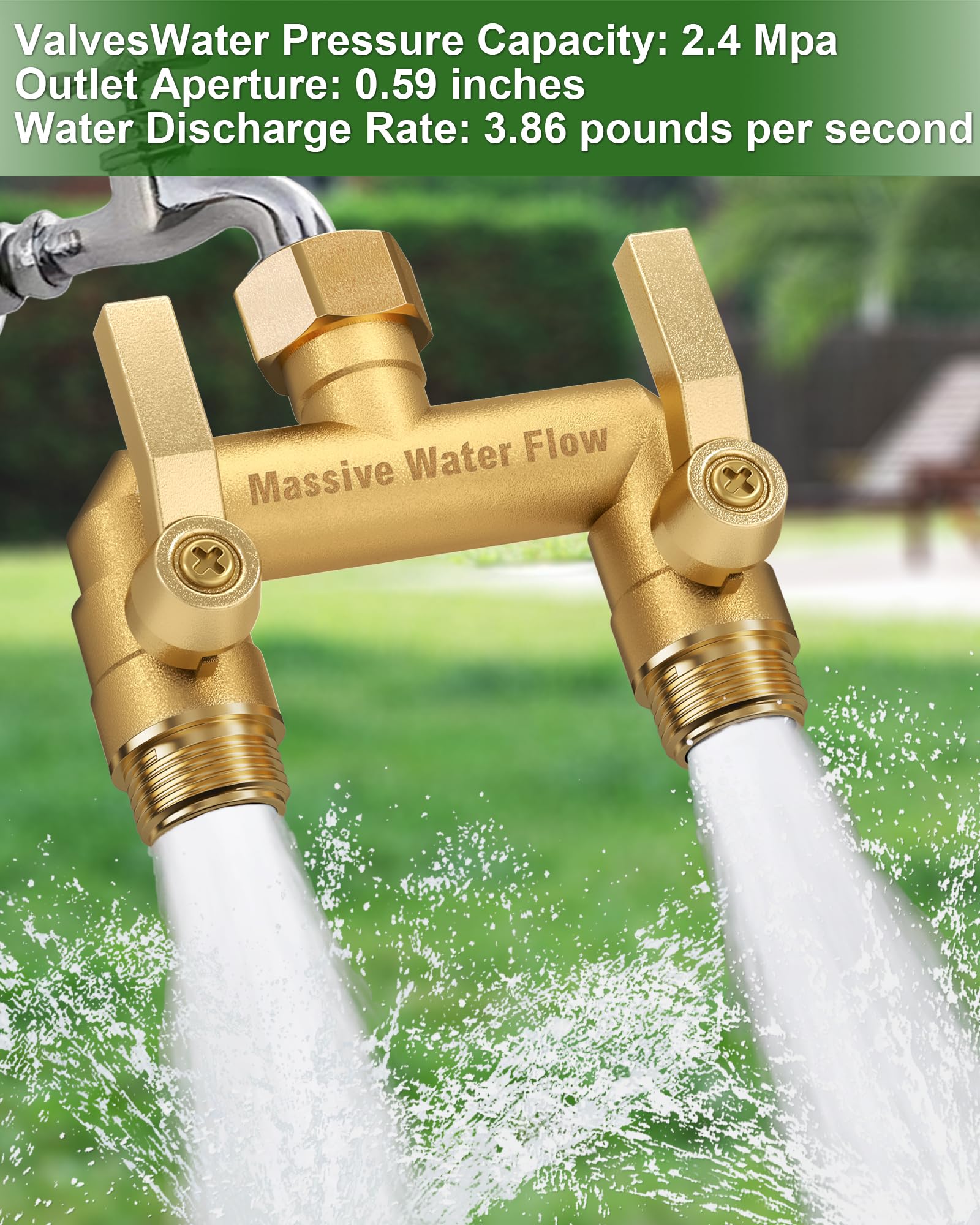 LNEZCDB installed on outdoor spigot demonstrating tool-free hookup and reliability