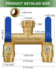 LNEZCDB close-up of extra-long metal handles for effortless valve control