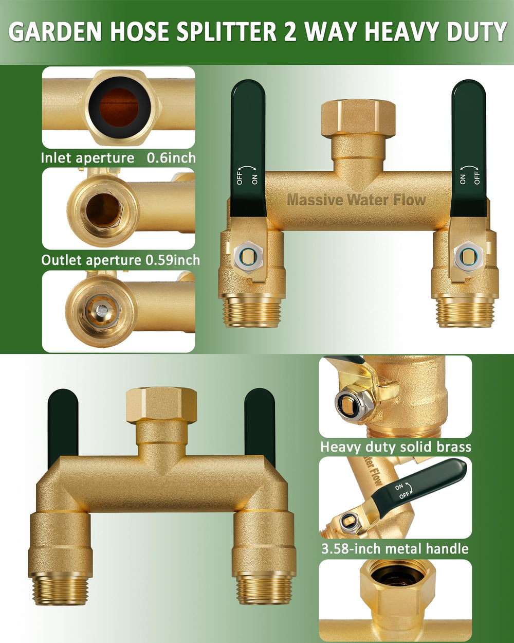 LNEZCDB side profile highlighting 2.79-inch outlet spacing to reduce stress
