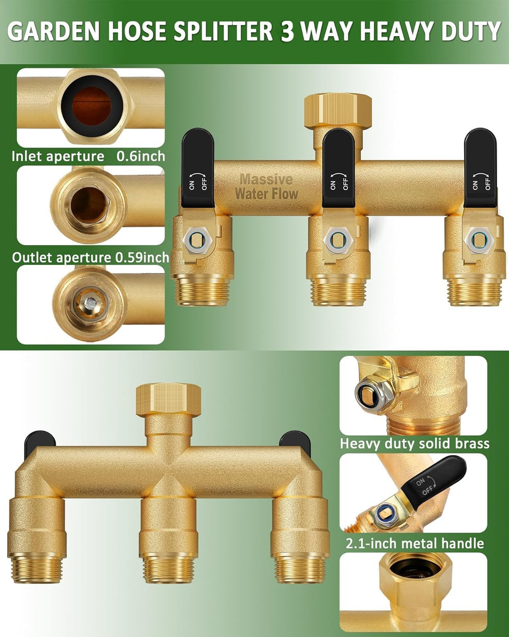 LNEZCDB side profile showing 1.6-inch outlet spacing reducing connector stress