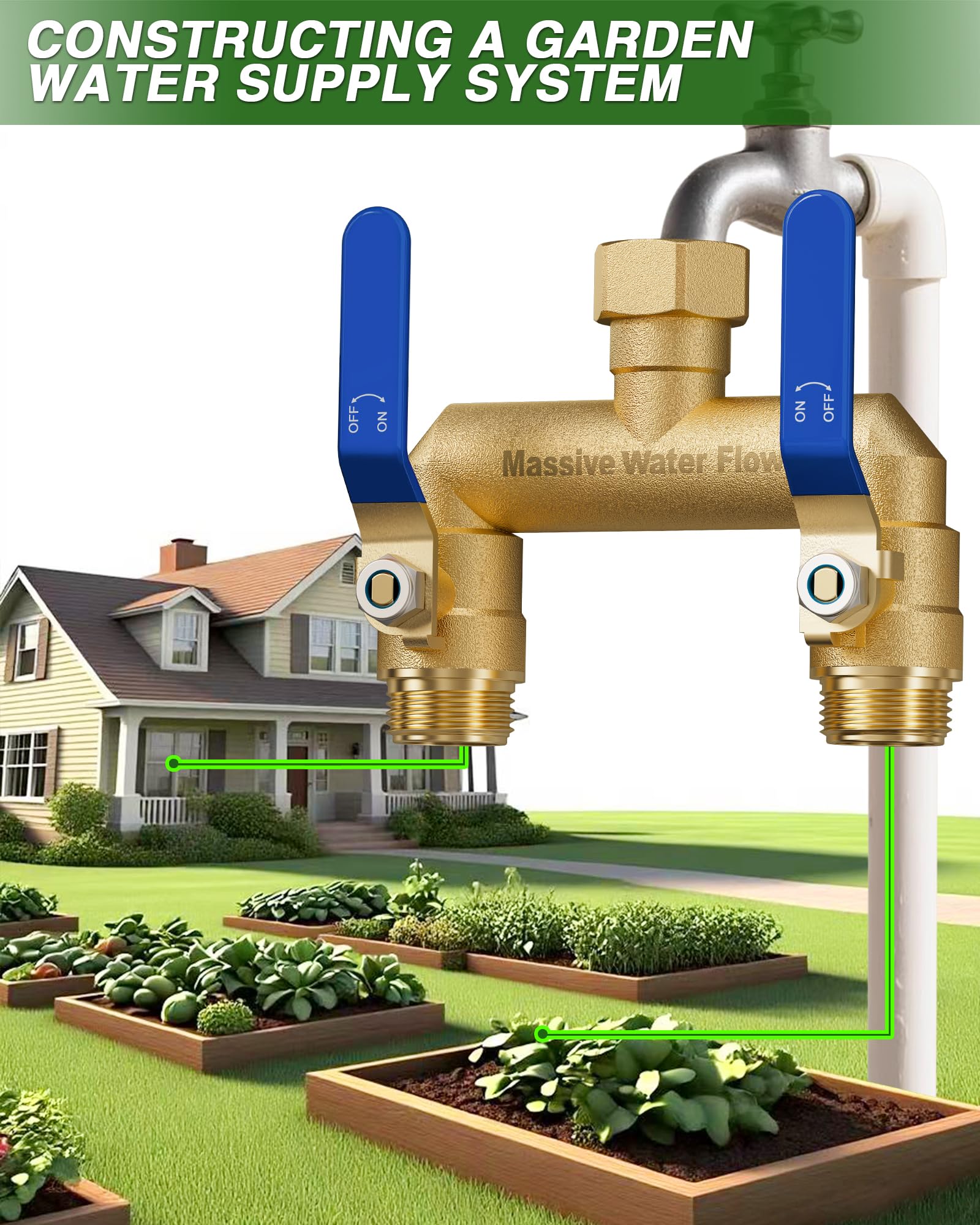 LNEZCDB size comparison beside a garden hose showing scale and compactness