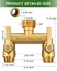 LNEZCDB close-up of extra-long valve handle for improved grip and easy operation