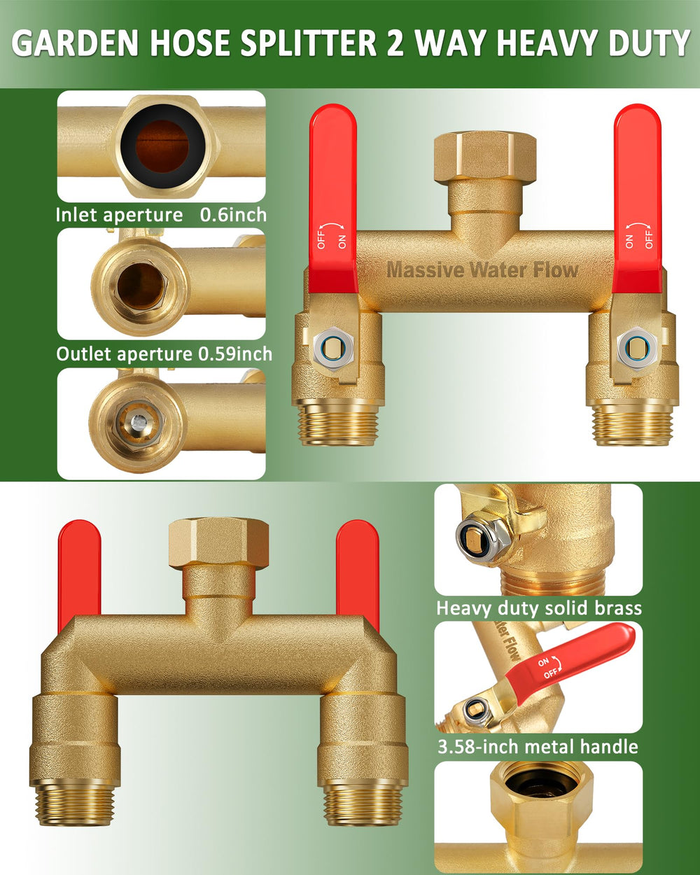 LNEZCDB valve open flow demonstration showing unrestricted water delivery