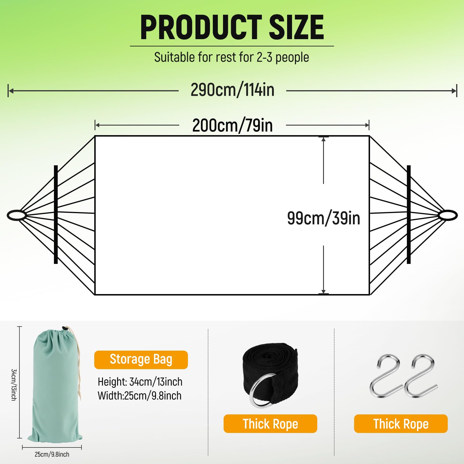 LNWQSQR hammock rolled compactly for travel and storage, easy to carry to parks or beaches