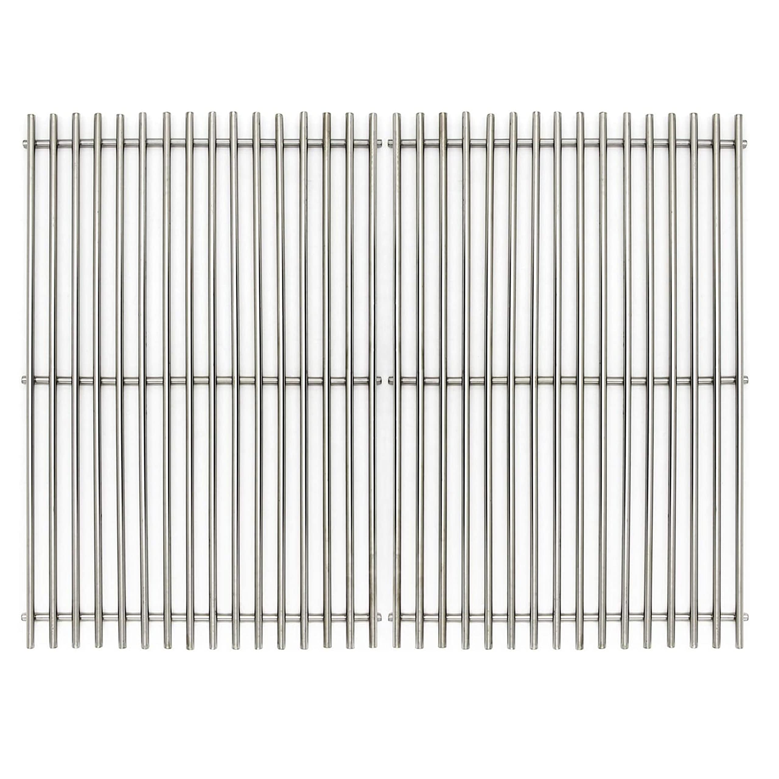 LOCVCDA front view of stainless steel replacement grates showing fit and finish benefit