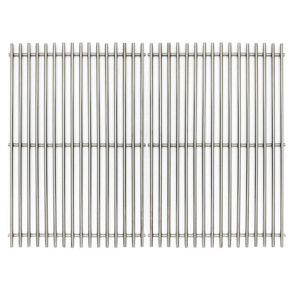 LOCVCDA front view of stainless steel replacement grates showing fit and finish benefit