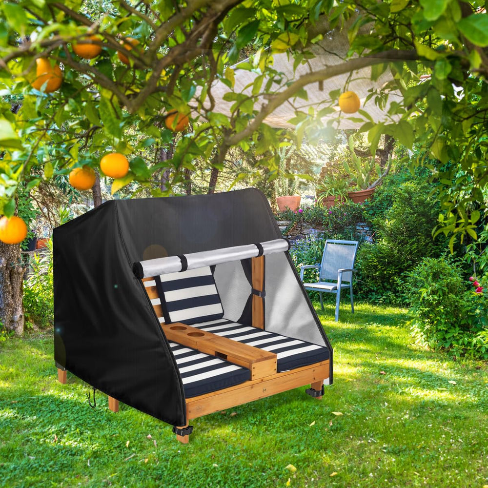 Loenel cover beside chair showing dimensions for correct fit