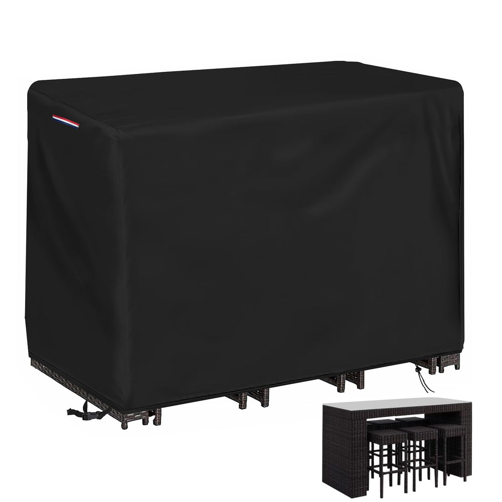 Loenel front view of cover protecting bar set, shows full waterproof protection