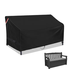 Loenel front view of cover protecting loveseat, shows full fit and protection