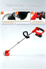 LOFINKU folded trimmer profile showing compact storage benefit for small spaces