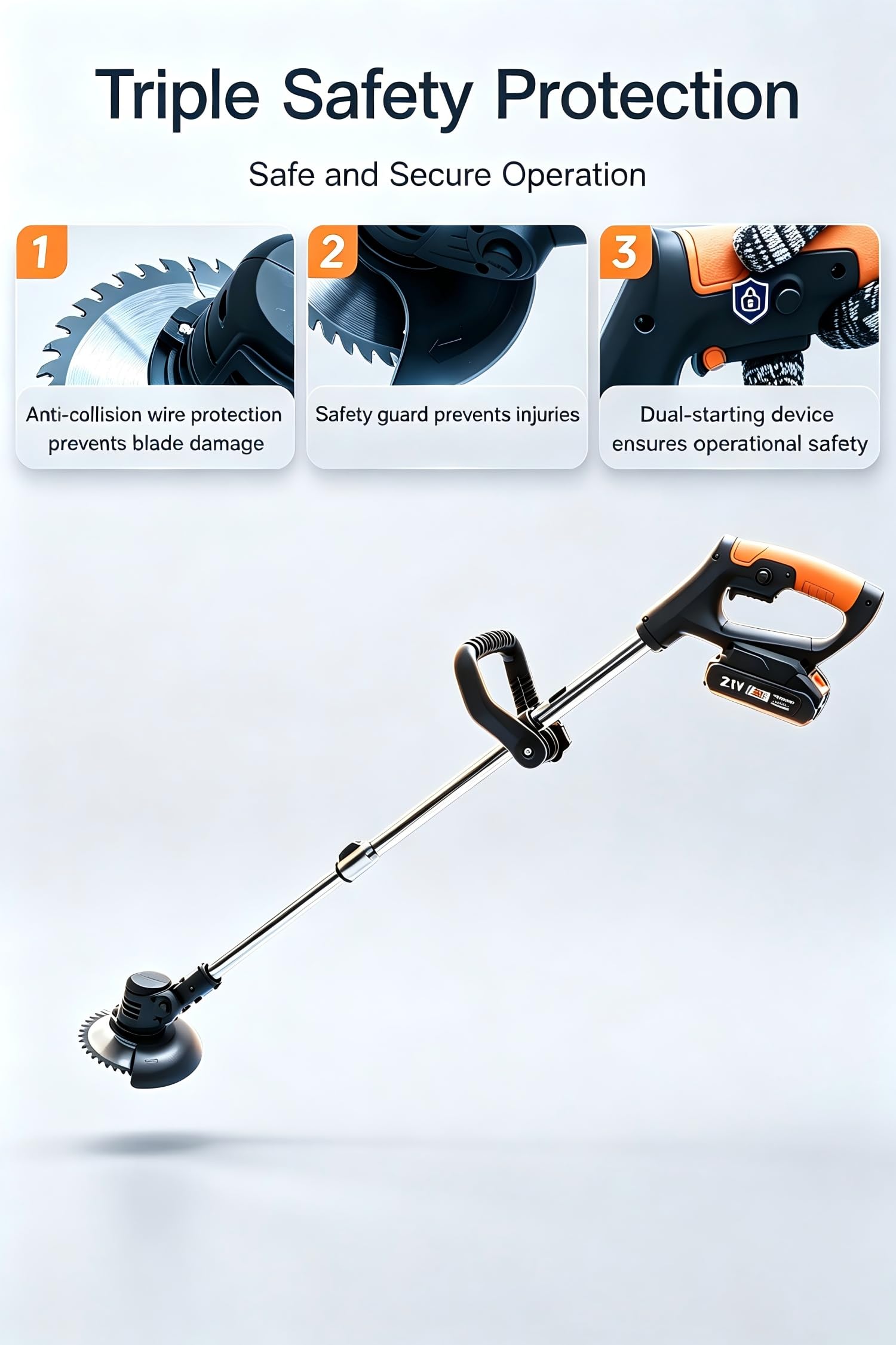 LOFINKU rotating head reaching under bench for easier access and control