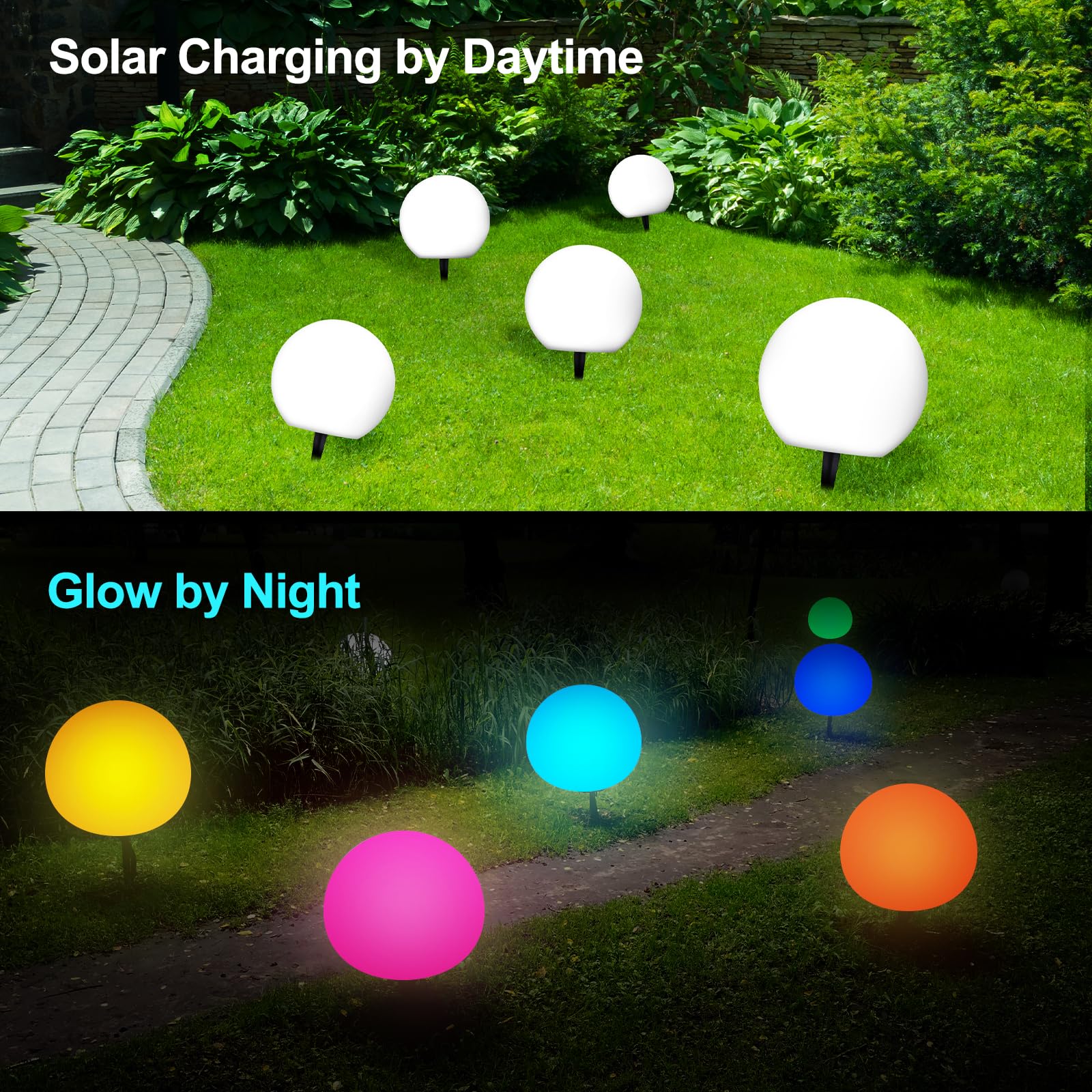 LOFTEK floating pool light at dusk creating colorful ambiance and safe decoration