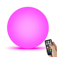 LOFTEK front view of 8-inch solar ball showing packaging and features for easy setup