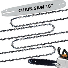 Loggers Art Gens front packaging showing four chains and one 18 inch bar, clear kit contents