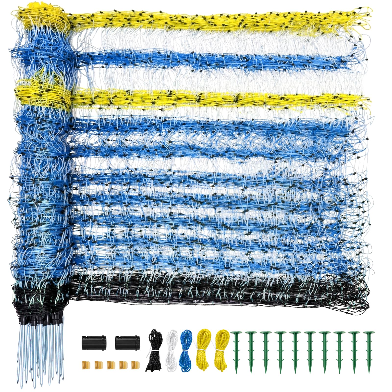 LoJok front view of rolled netting showing full product and visible blue mesh benefit