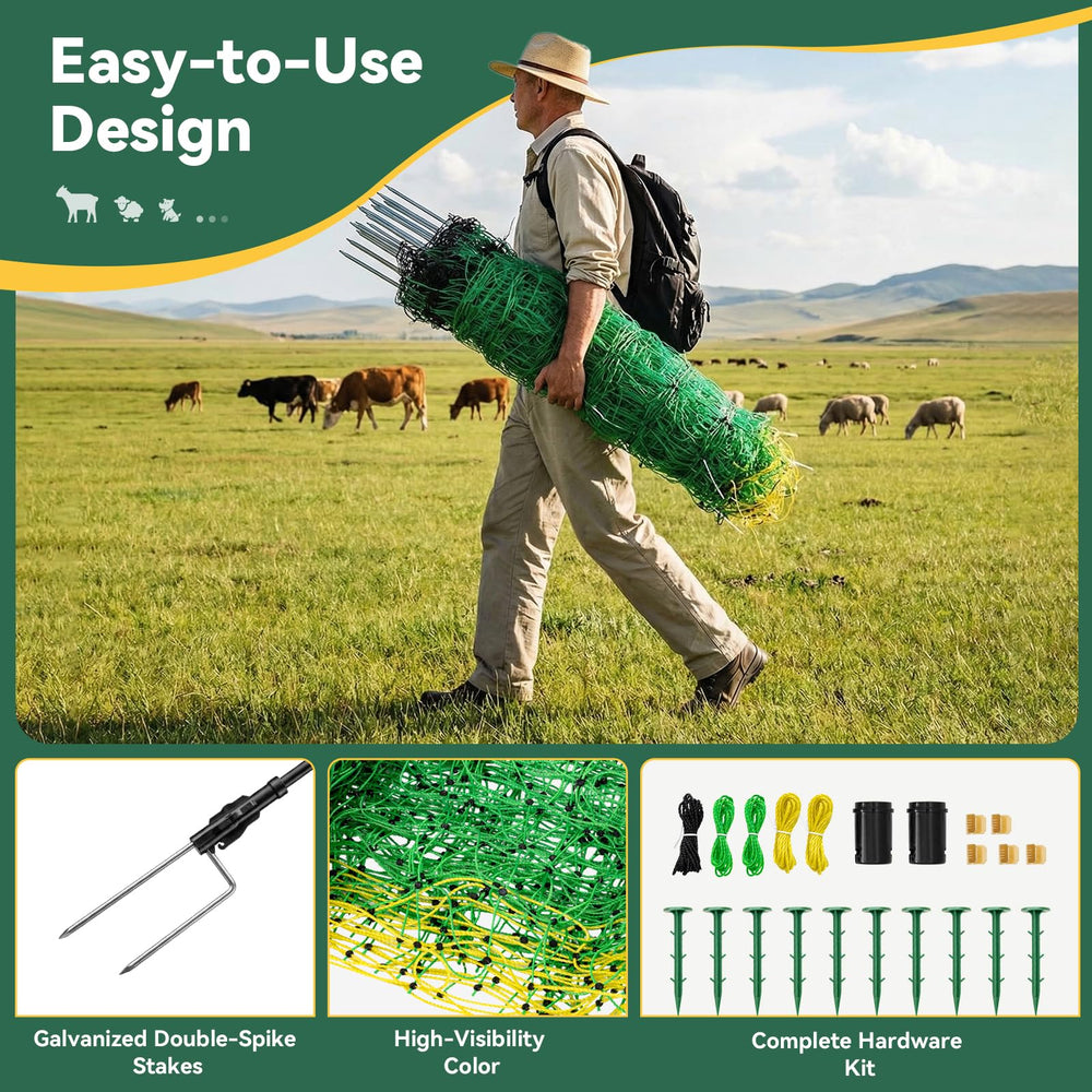 LoJok rolled netting demonstrating lightweight portability for easy relocation benefit