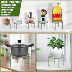 lokeisna green stand holding a large ceramic pot demonstrating heavy-duty support