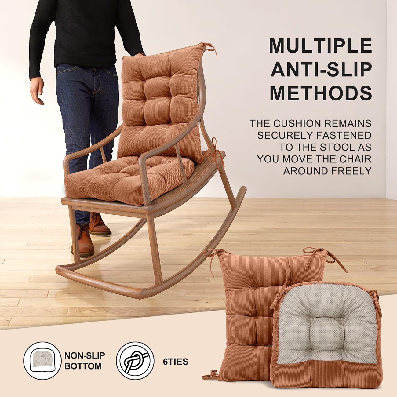 Lokex cushion beside ruler showing dimensions for proper fit